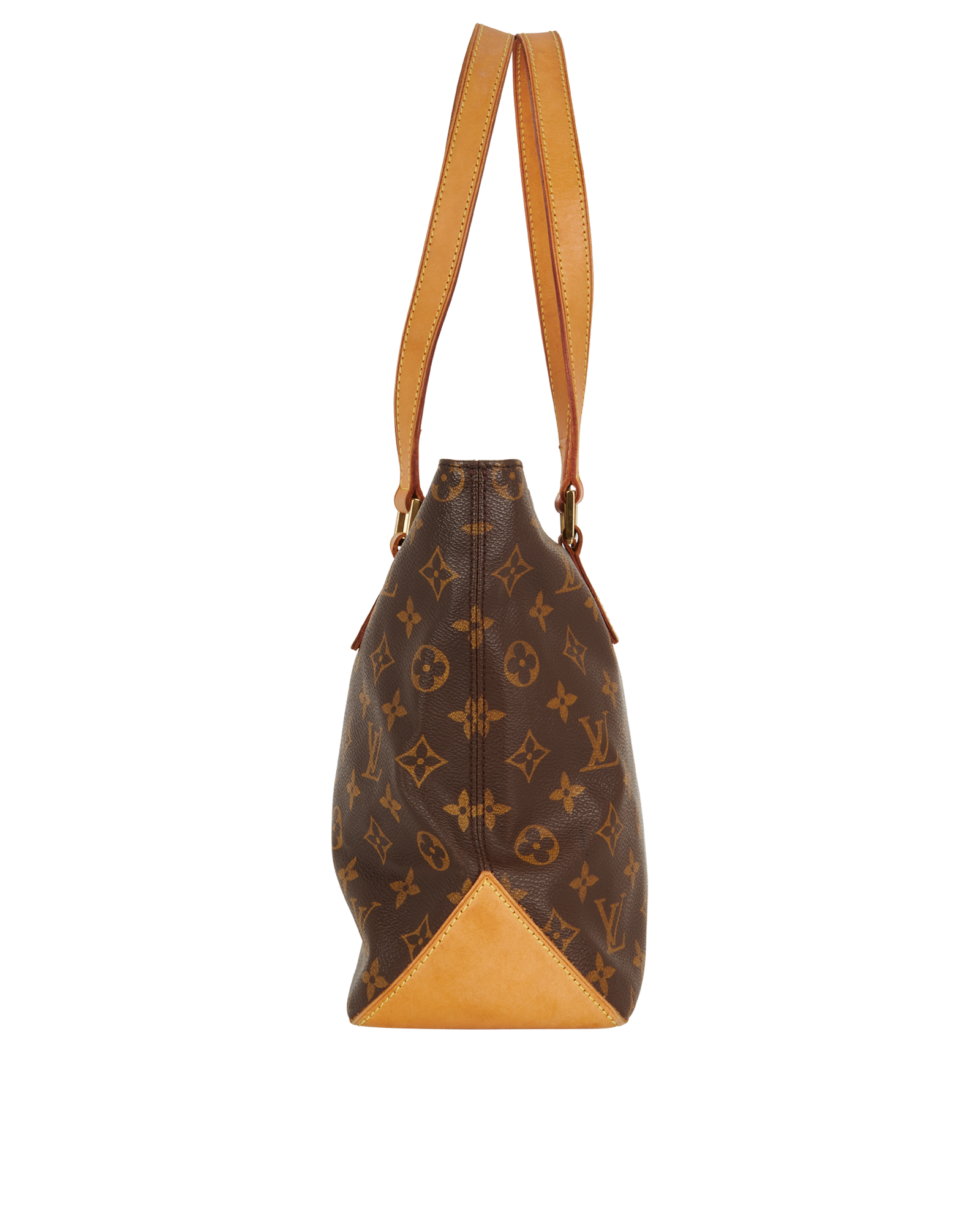 Cabas Piano Tote, &pound;850, Handbags, Brown, Coated Canvas, Side view